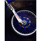 Couvre rayons Bleu Moto/Cross/Pit Bike