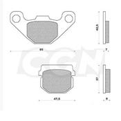 Plaquettes de frein Carbone Lorraine Peugeot Ludix Hengtong