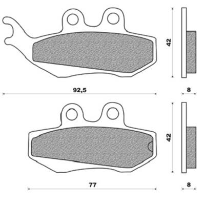 Plaquettes de frein avant Derbi Senda SM/R DRD X-Treme Depuis 2010