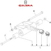 Ensemble Support moteur Gilera Stalker