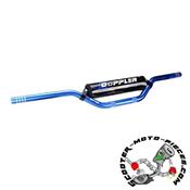 Guidon Doppler Cross-Bar Bleu pour mecaboite