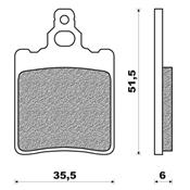 Plaquettes de frein AR Aprilia RS 50 1999>