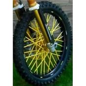 Couvre rayons Jaune Fluo Moto/Cross/Pit Bike