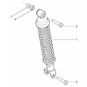 Ensemble Amortisseur Arrière Piaggio Typhoon à partir de 2011