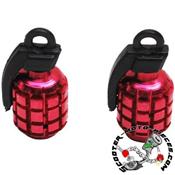 Bouchon de valve Grenade Rouge