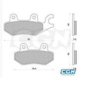 Plaquettes de frein avant newfren Kymco Agility 50