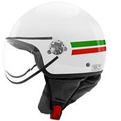 Casque Jet TNT Puck Italia Blanc