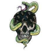 Autocollant Lethal Threat Mini Snake Skull