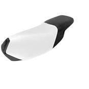 Housse de selle Blanc/Noir/Carbone Peugeot Speedfight