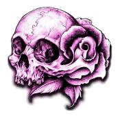 Autocollant Lethal Threat Mini Purple Skull