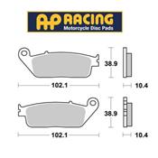 Plaquettes de frein avants AP Racing X-Max/Skycruiser 125cc 10>