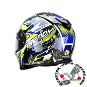 CASQUE TRENDY 20 T-602 SKIDDY BLEU/JAUNE