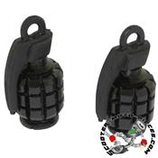 Bouchon de valve Grenade Noir