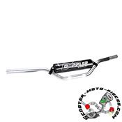 Guidon Doppler Cross-Bar Argent pour mecaboite