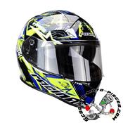 CASQUE TRENDY 20 T-602 SKIDDY BLEU/JAUNE