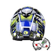 CASQUE TRENDY 20 T-602 SKIDDY BLEU/JAUNE