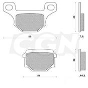 Plaquettes de frein arrire Aprilia RS4 Depuis 2011