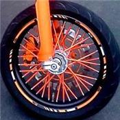 Couvre rayons Orange Fluo Moto/Cross/Pit Bike