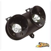 Double optique Tun'R Space Noir avec Leds Bleu Rocket