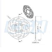 Disque de frein avant Racing Booster/Bw's