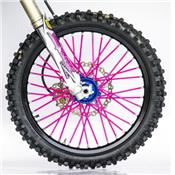 Couvre rayons Rose Fluo Moto/Cross/Pit Bike