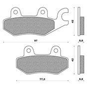 Plaquettes de frein avant Kymco 125 Grand Dink